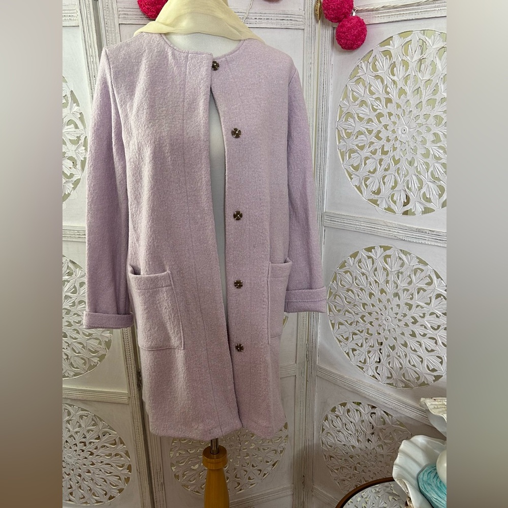 Lavender Wool Coat Jacket